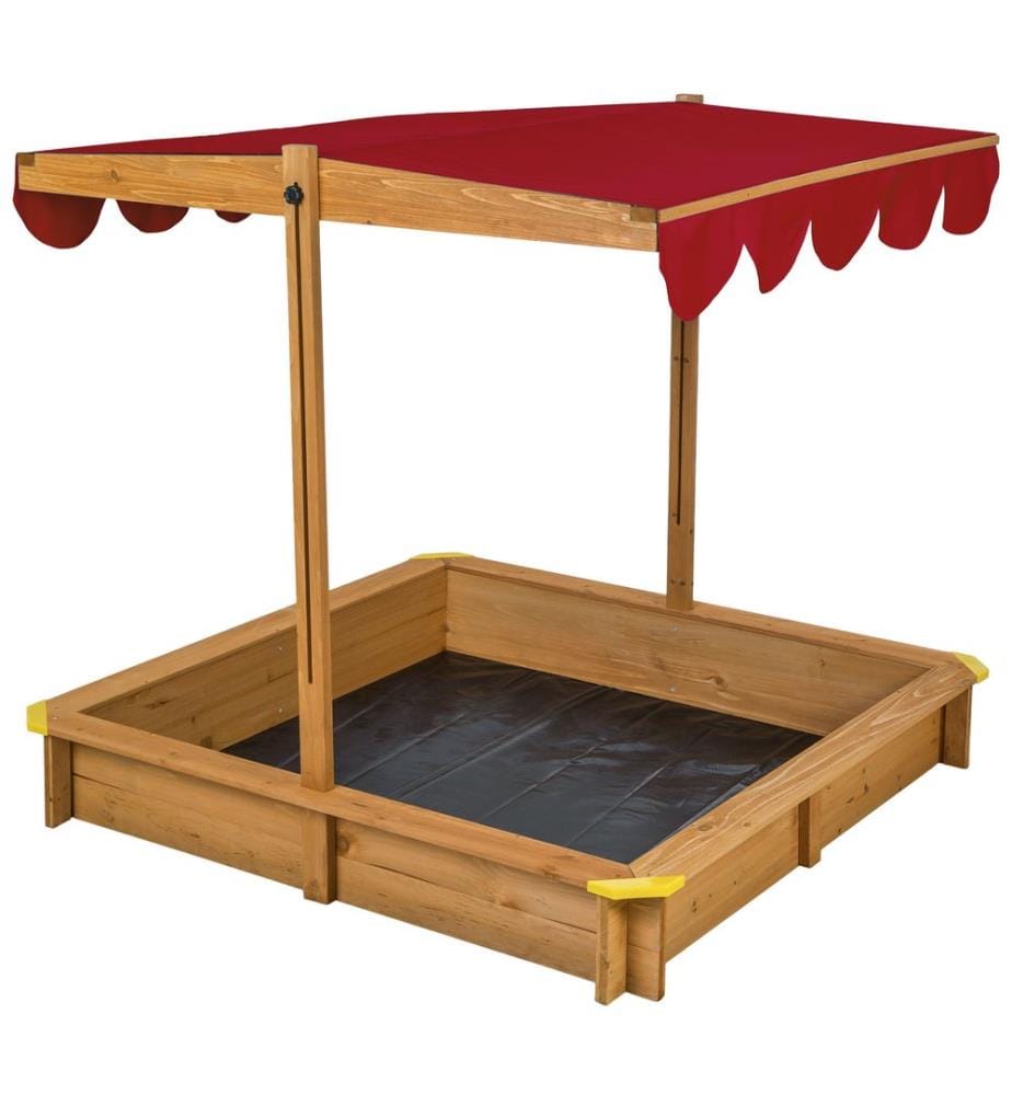 Sabbionaia Emilia con tetto regolabile 120 x 120 x 120 cm - rosso