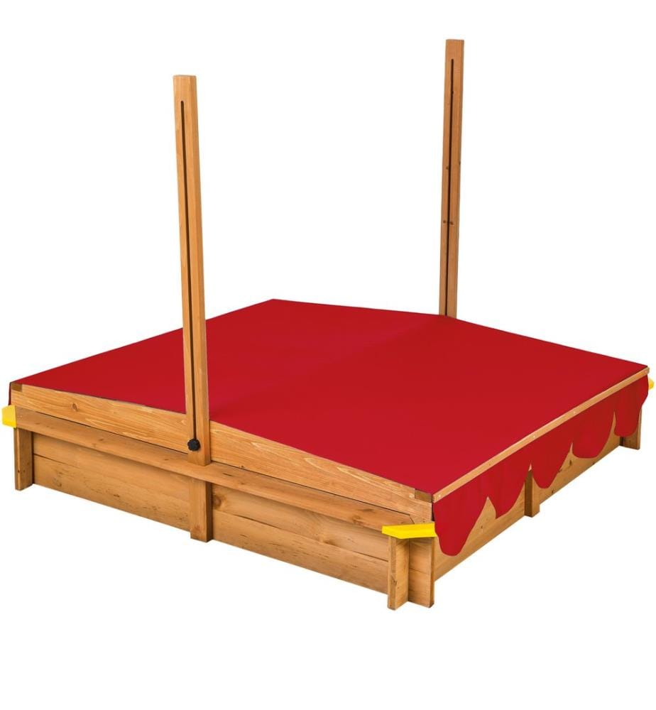 Sabbionaia Emilia con tetto regolabile 120 x 120 x 120 cm - rosso