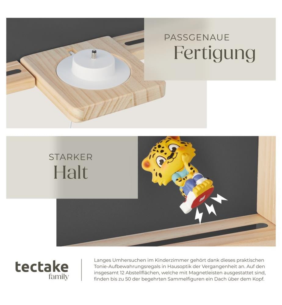 Scaffale da parete Mylittle Story per fino a 50 Tonies - antracite