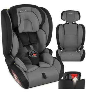 Seggiolino auto Sophie con cintura a 5 punti e omologazione i-Size - grigio scuronero