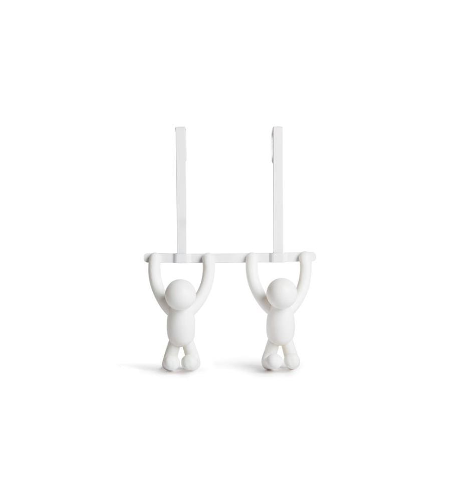 UMBRA - Accroche-porte Buddy 2 crochets, blanc