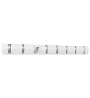 UMBRA - Portemanteau mural Flip 8 crochets, blanc/argent