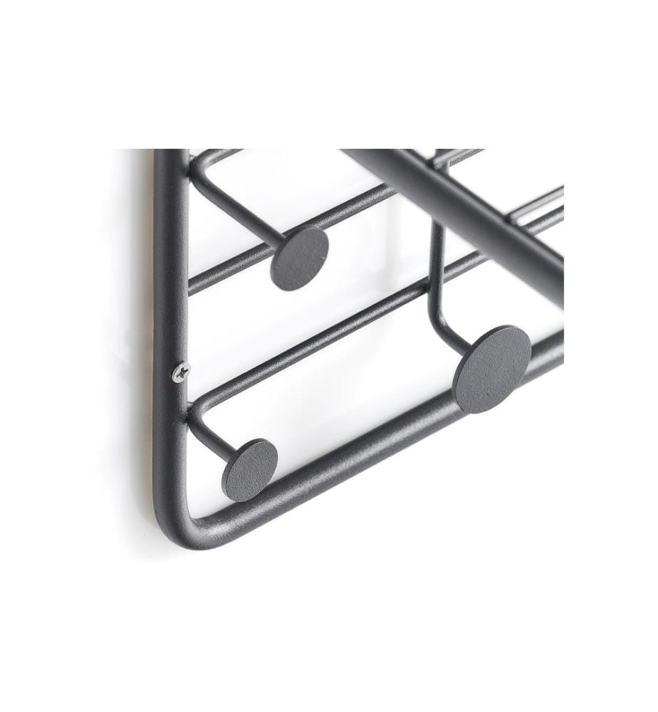 ZELLER - Present Wandgarderobe Metall}, Schwarz
