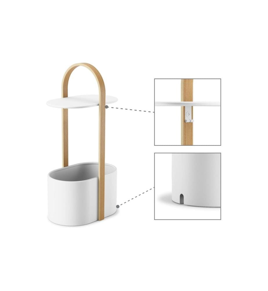 UMBRA - Table d'appoint Bellwood avec zone de stockage et passage de câbles
