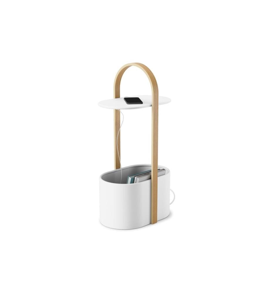 UMBRA - Table d'appoint Bellwood avec zone de stockage et passage de câbles