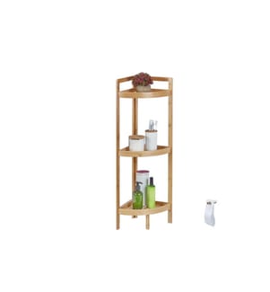 RELAXDAYS - Étagère de salle de bain avec 3 étagères 90 x 36.5 x 26 cm, Nature