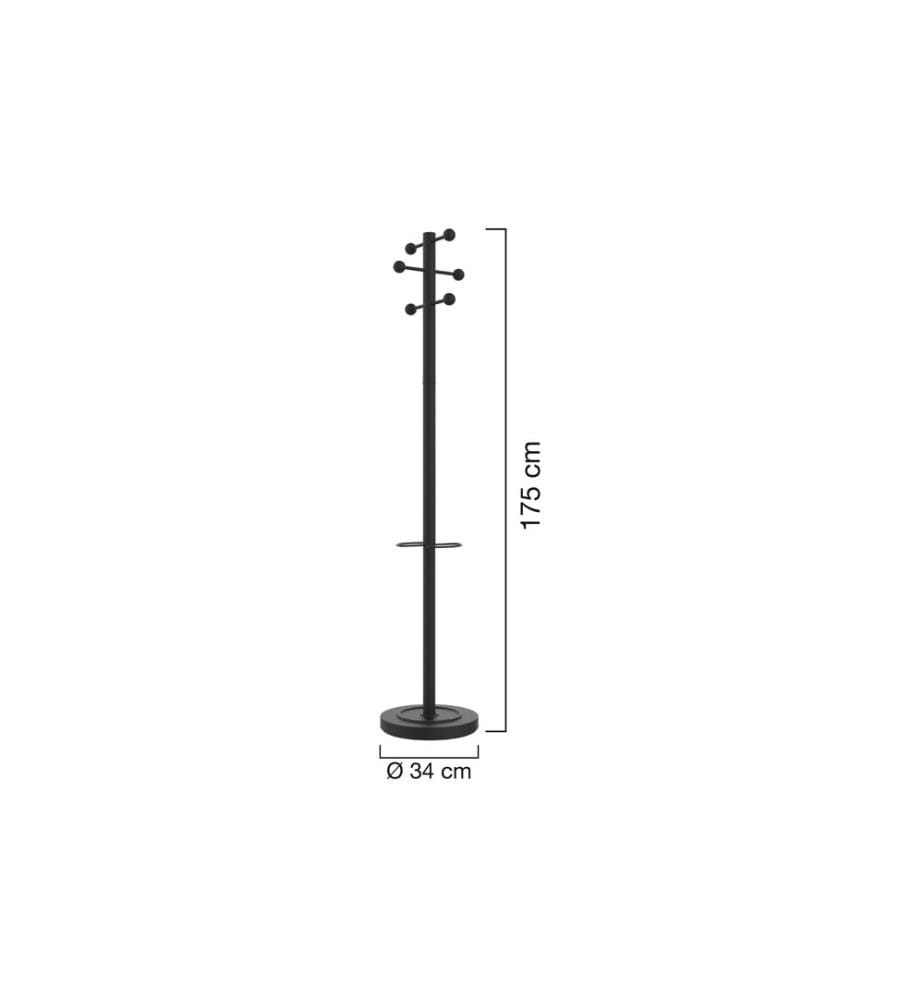UNILUX - Porte-manteau Access 175 cm, noir