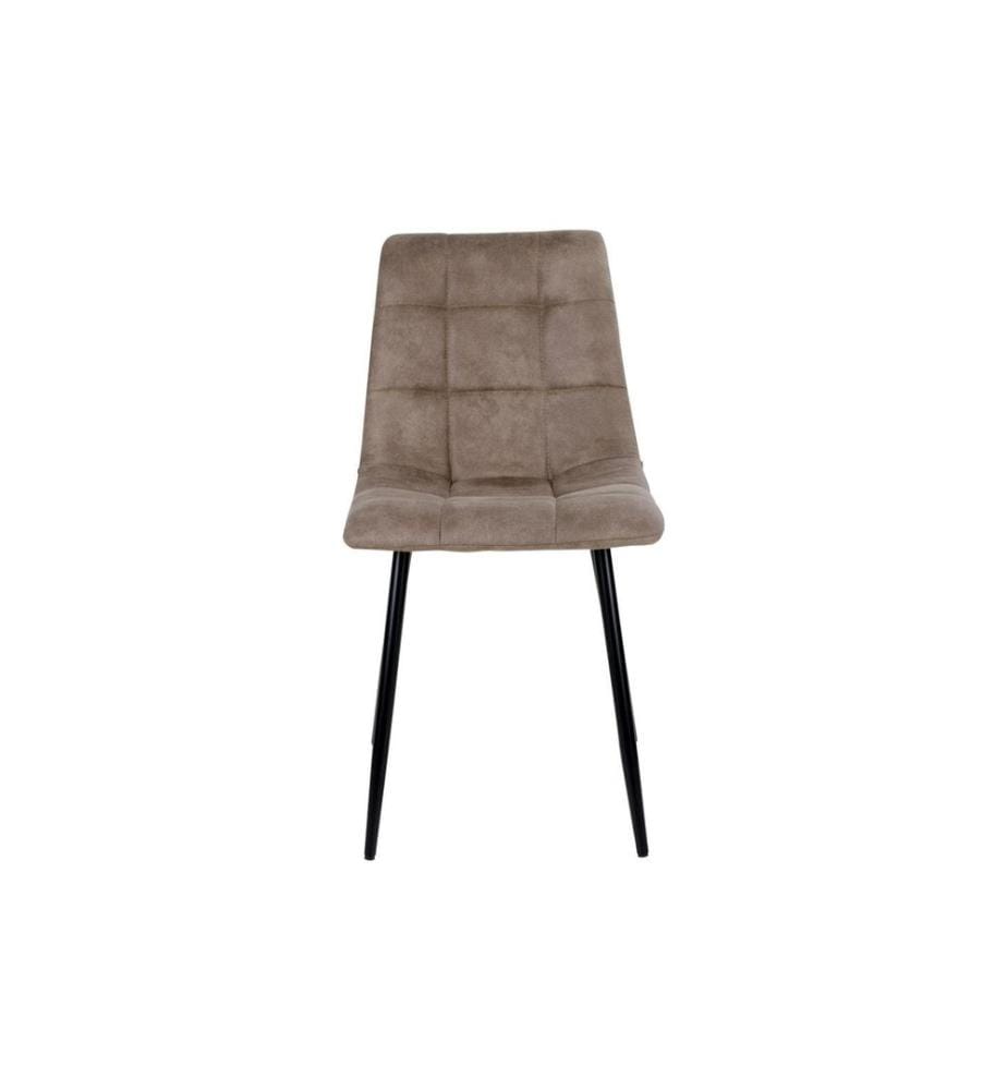 House Nordic - Chaise Middelfart 2 pièces, 86 x 55 cm, Brun clair/Noir