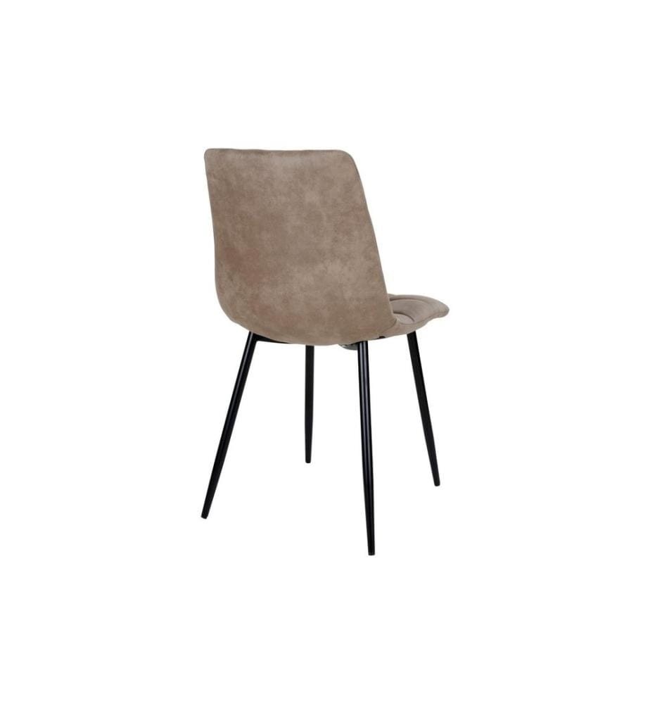 House Nordic - Chaise Middelfart 2 pièces, 86 x 55 cm, Brun clair/Noir