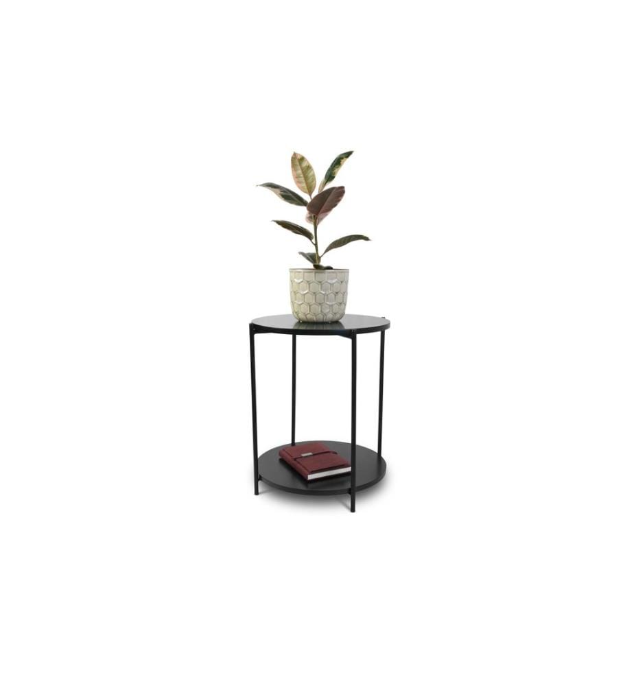 Schou - Table d'appoint Ø 40 cm, Noir