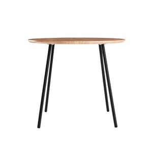 Schou - Table basse Ø 55 cm, Brun/Noir