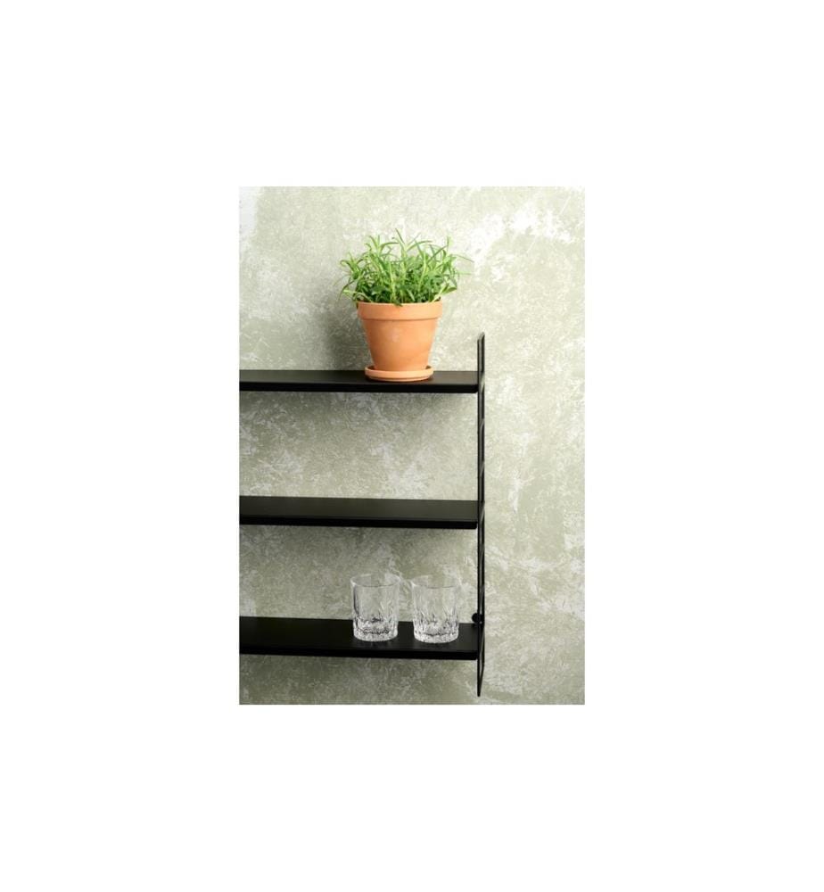 Schou - Wandregal 58 x 16 x 58 cm, Schwarz