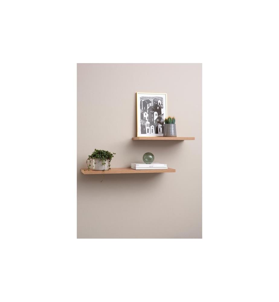 Schou - Wandregal 58 x 20 x 1.8 cm, Braun