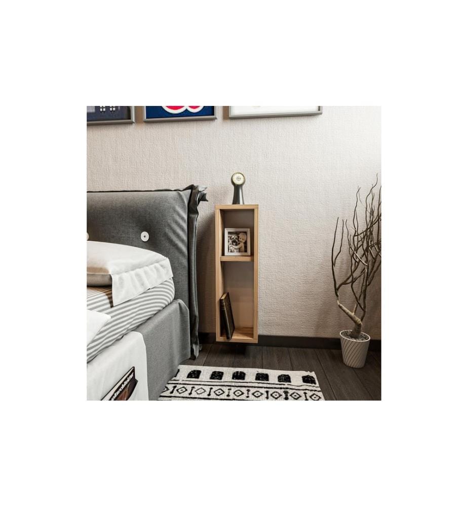 Woody Fashion - Table de nuit Turra 20 x 65 x 15 cm, Nature