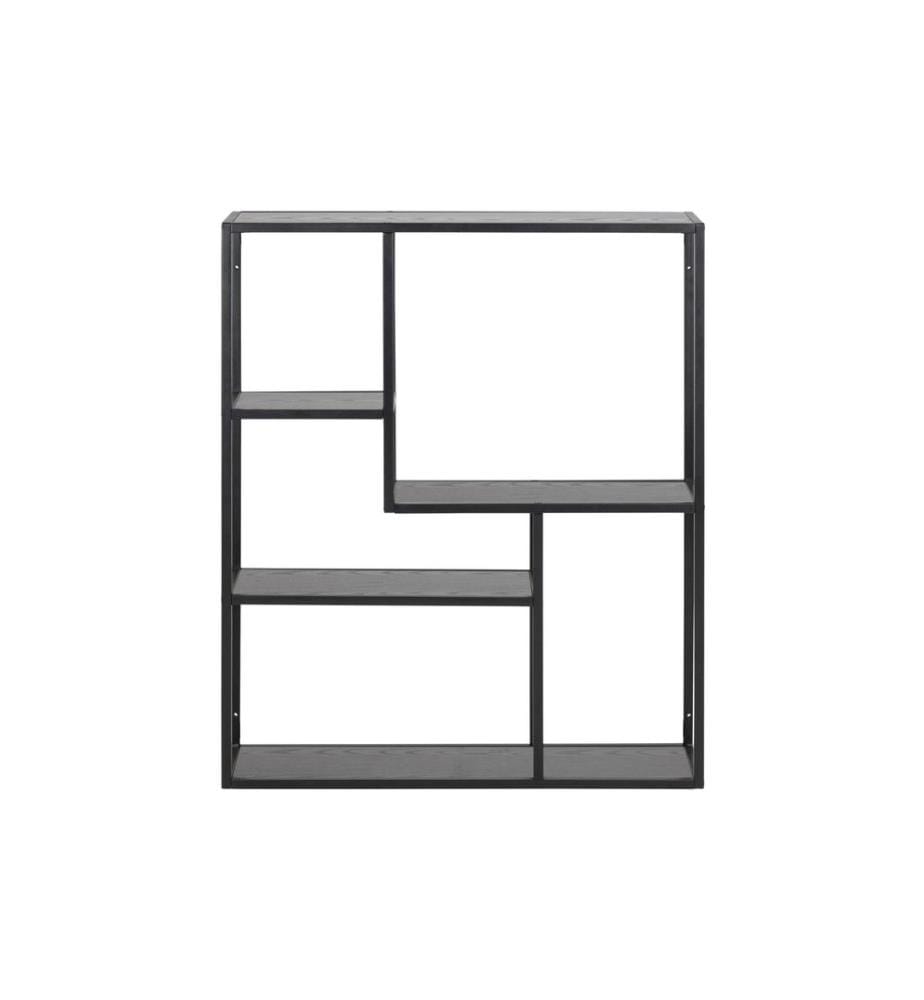 AC Design - Wandregal Seaford 75 x 20 x 91 cm, Schwarz