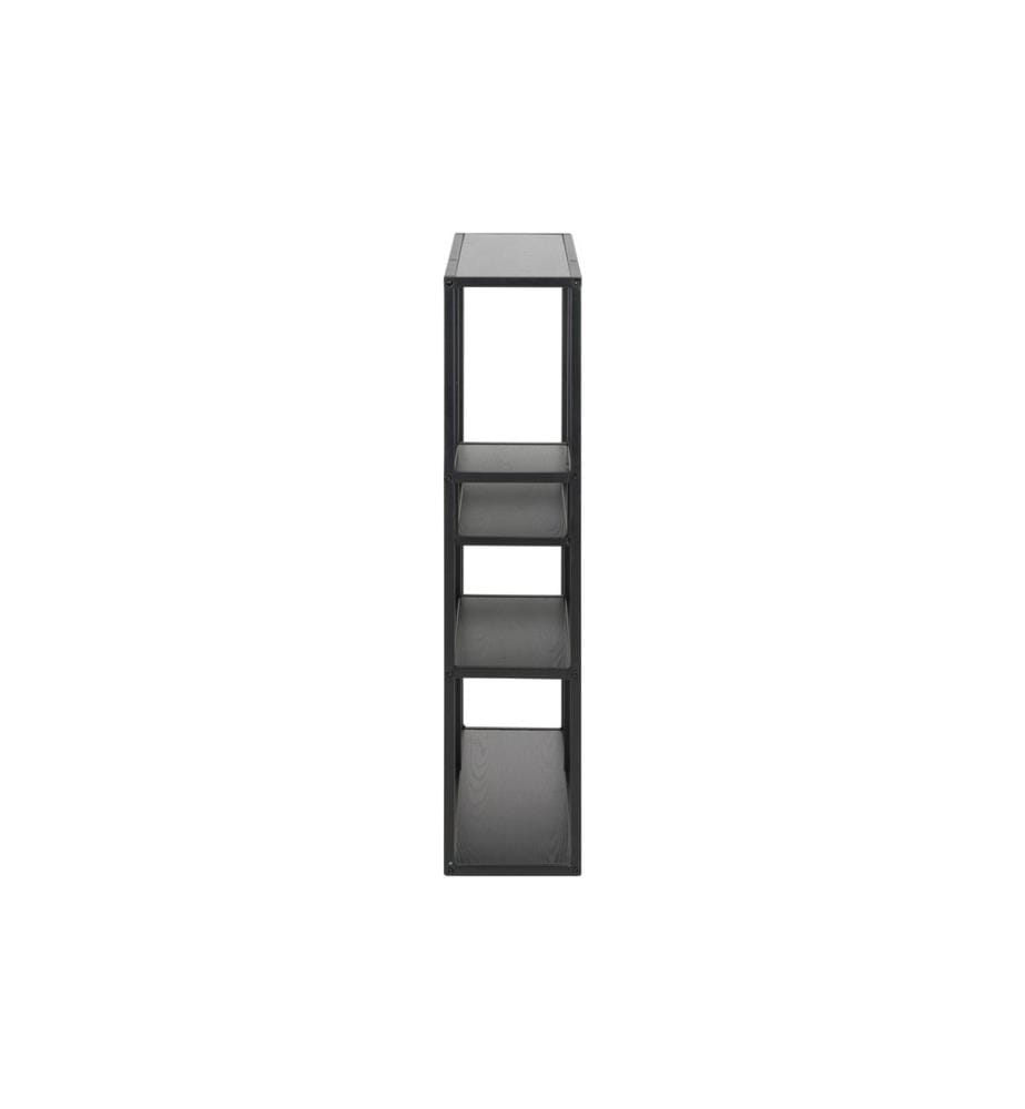 AC Design - Wandregal Seaford 75 x 20 x 91 cm, Schwarz