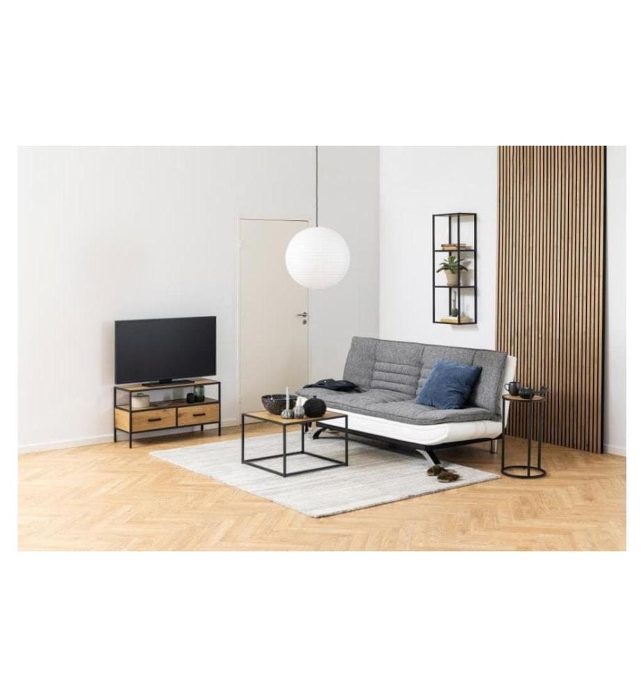 AC Design - Regal Seaford 24 x 37 x 108 cm, Nature/Schwarz