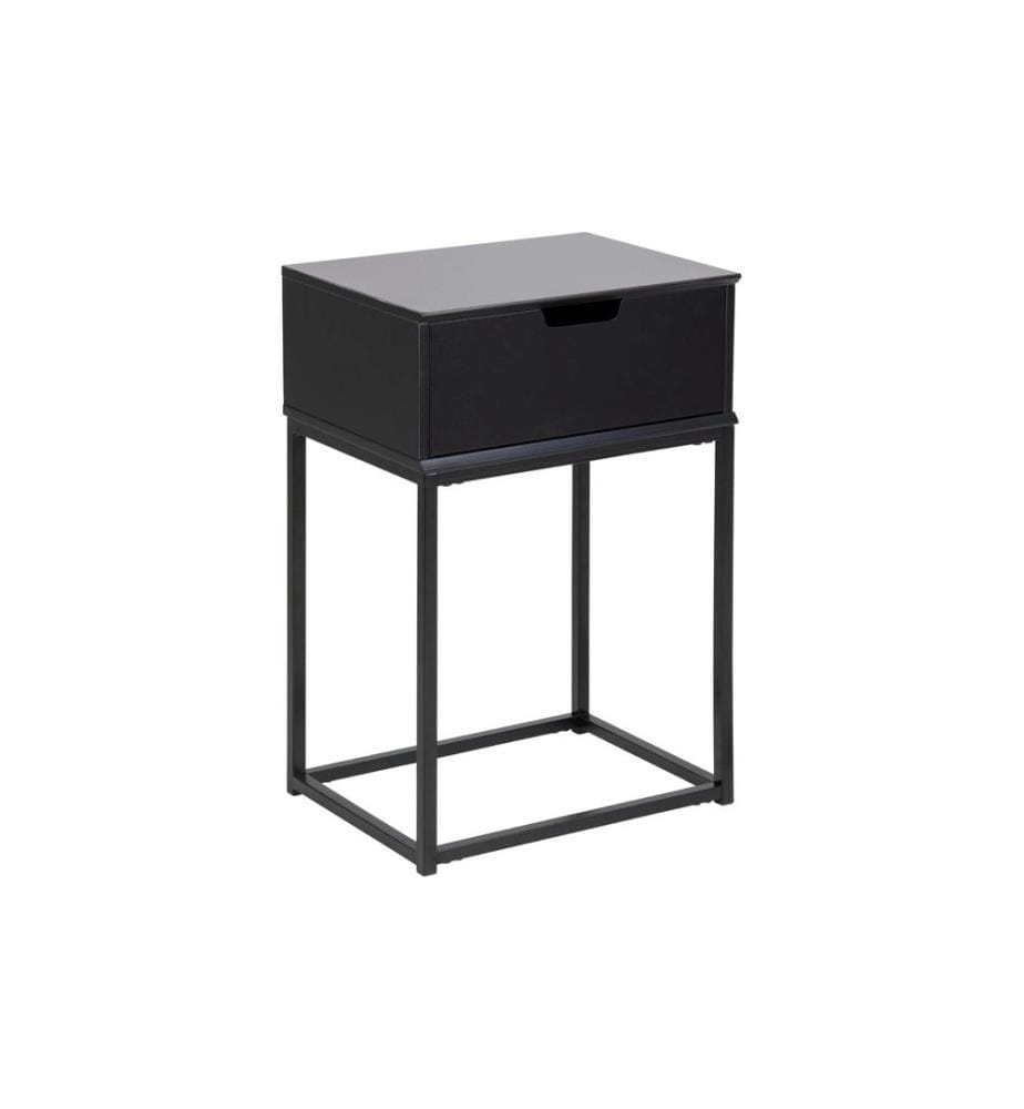 AC Design - Table de nuit Mitra 40 x 30 x 61,5 cm, Noir