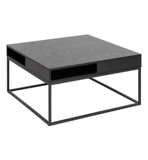 AC Design - Table basse Willford 80 x 80 x 40 cm, Noir