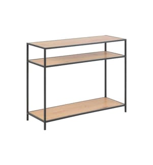 AC Design - Table console Seaford 100 x 35 x 79 cm, Nature/Noir