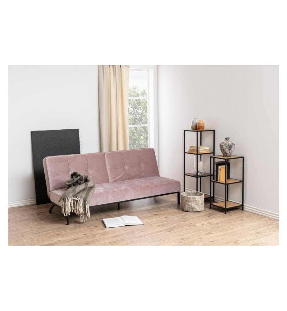 AC Design - Regal Seaford 35 x 37 x 119,5 cm, Nature/Schwarz