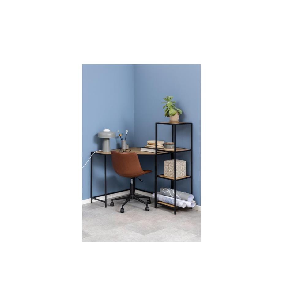 AC Design - Regal Seaford 35 x 37 x 119,5 cm, Nature/Schwarz