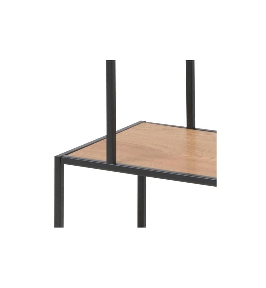 AC Design - Regal Seaford 77 x 35 x 114 cm, Nature/Schwarz