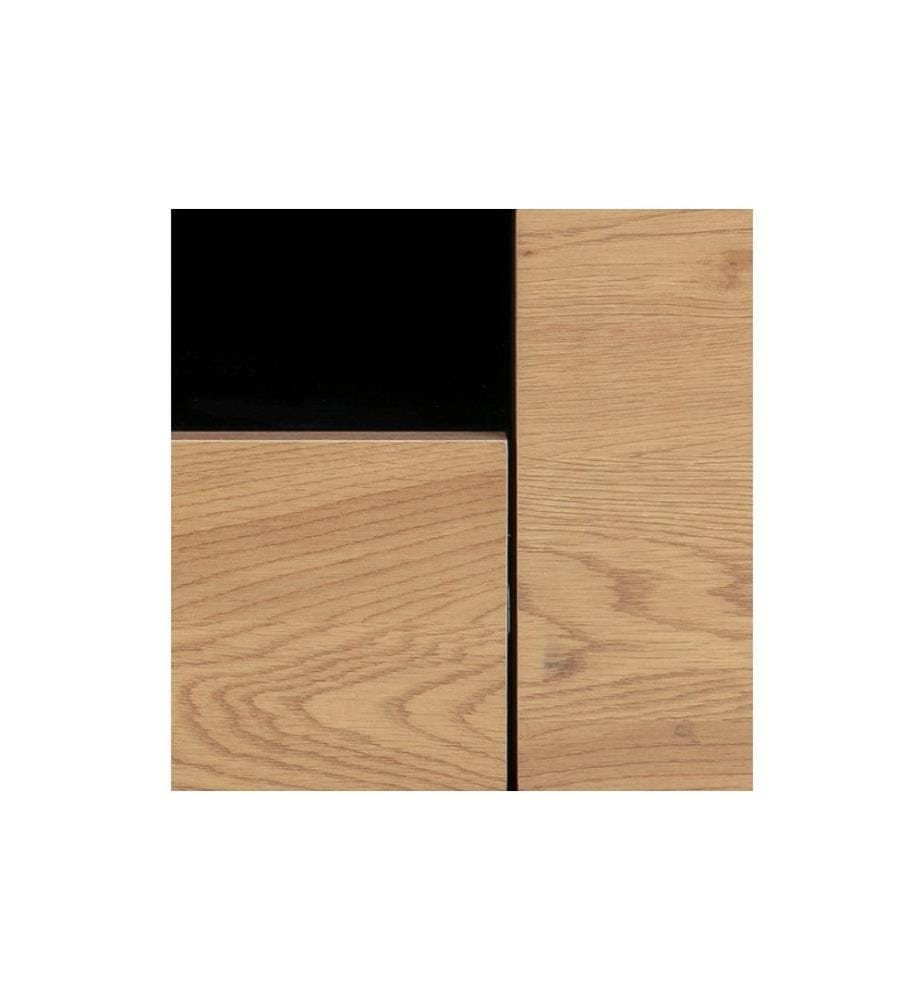 AC Design - TV-Möbel Seaford 140 x 40 x 45 cm, Nature/Schwarz