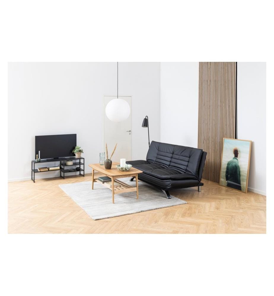 AC Design - Meuble TV Seaford 120 x 33 x 46 cm, Noir
