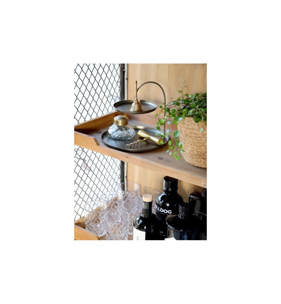 CHIC ANTIQUE - Bartrolley 49.5 cm x 116.5 cm, Nature/Schwarz