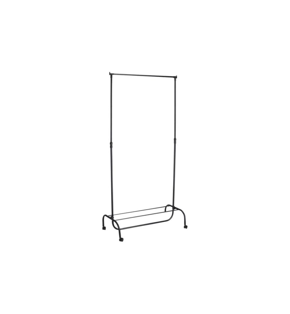 ZELLER - Present Garderobenständer 86 x 43 x 108-175 cm, Schwarz