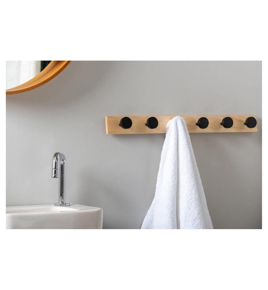PRESENT TIME - Wandgarderobe Knobs Large 6 Haken, Nature