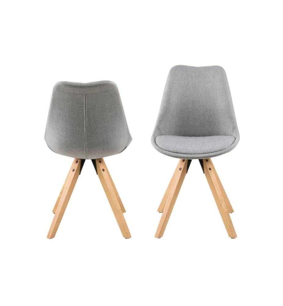 AC Design - Chaise Dima 2 pièces, Gris clair