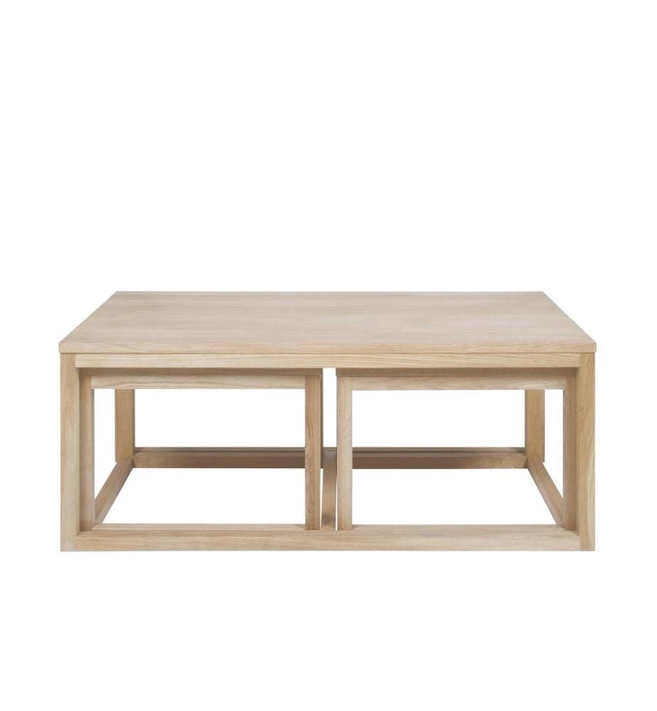 AC Design - Table basse Cornus Set de 3 pièces, Nature