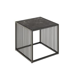 AC Design - Table d'appoint Strington 40 x 40 x 42 cm, Noir