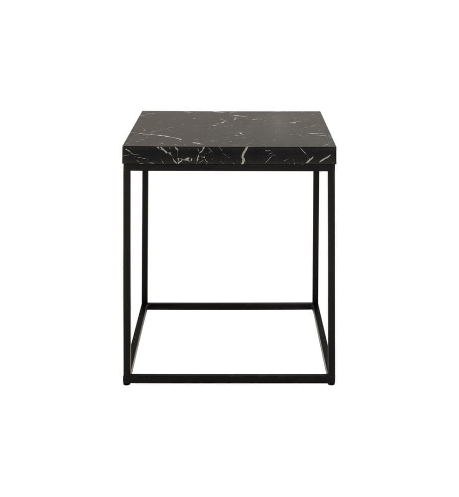 AC Design - Table d'appoint Barossa 40 x 40 x 45 cm, Noir