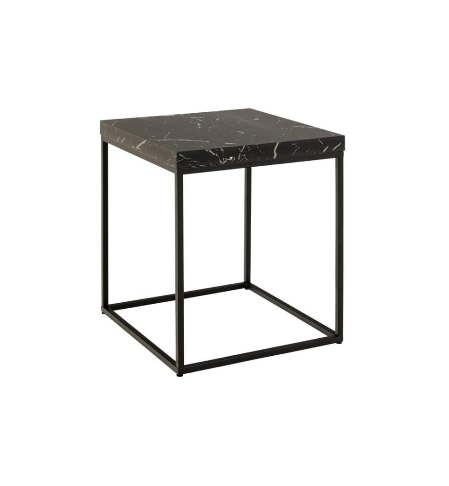 AC Design - Table d'appoint Barossa 40 x 40 x 45 cm, Noir