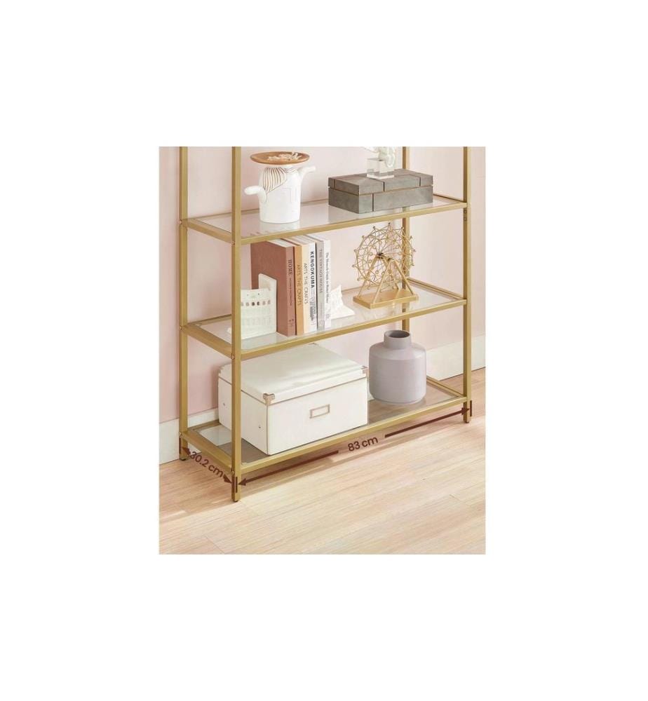 VASAGLE - Regal 30.2 x 83 x 1 cm, Gold