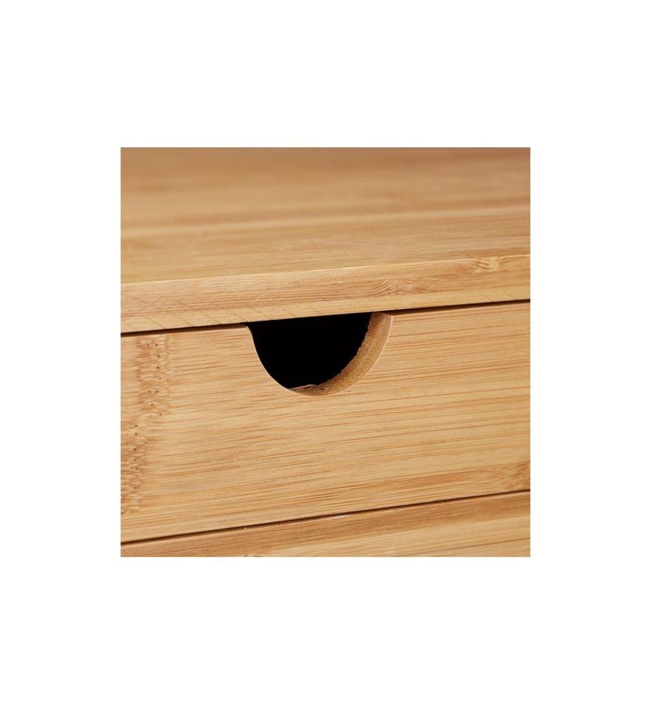 RELAXDAYS - Table d'appoint avec tiroir 55 cm x 68 cm, Brun clair