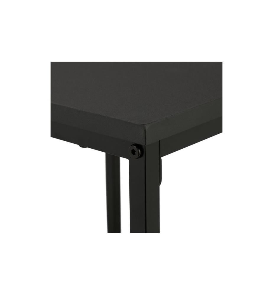 RELAXDAYS - Table d'appoint Lot de 3 Noir
