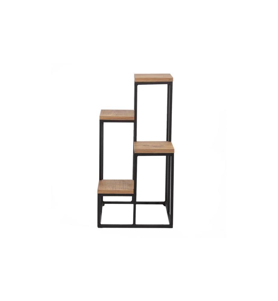 Woody Fashion - Supports pour plantes Jason 39 cm, noir/nature