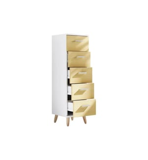VCM - Commode Landos M 30 x 100 cm,  Chêne blanc/miel