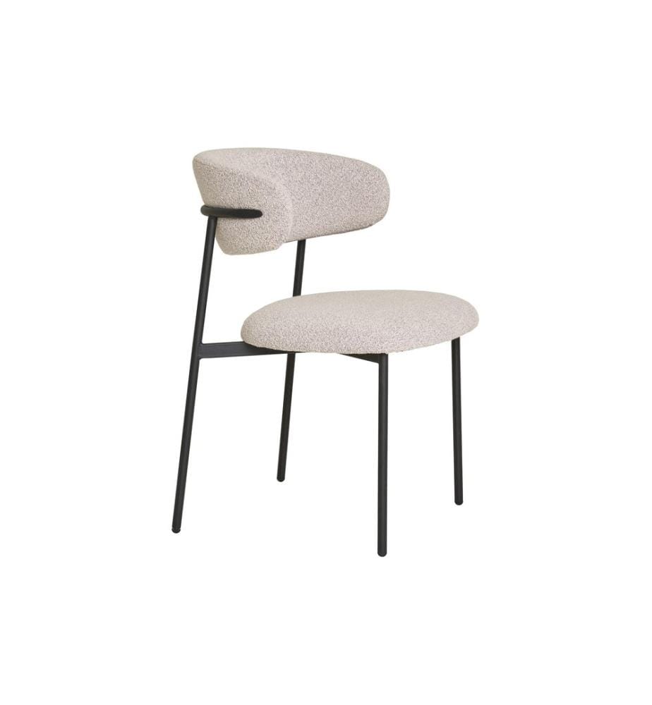 House Nordic - Chaise Mira 2 pièces, 80 x 55 cm, Beige