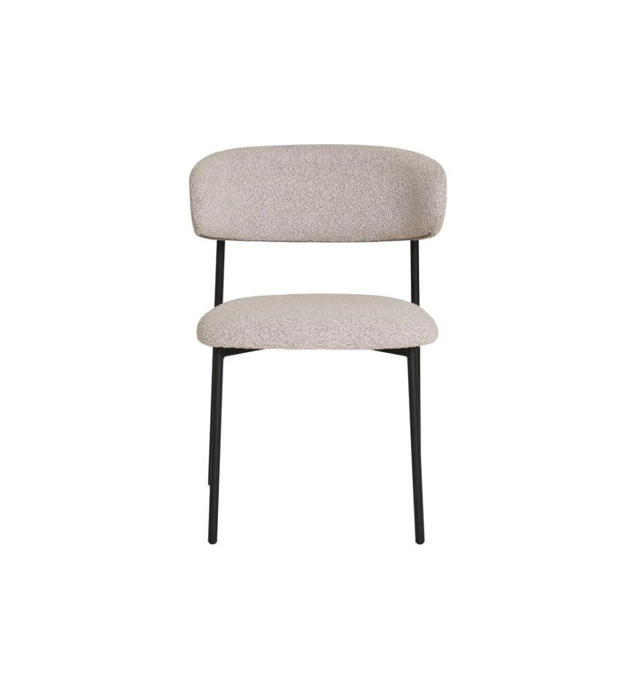 House Nordic - Chaise Mira 2 pièces, 80 x 55 cm, Beige