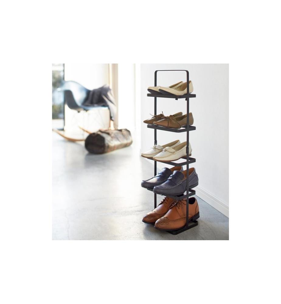 YAMAZAKI - Schuhregal Tower 22 x 77.5 cm, Schwarz
