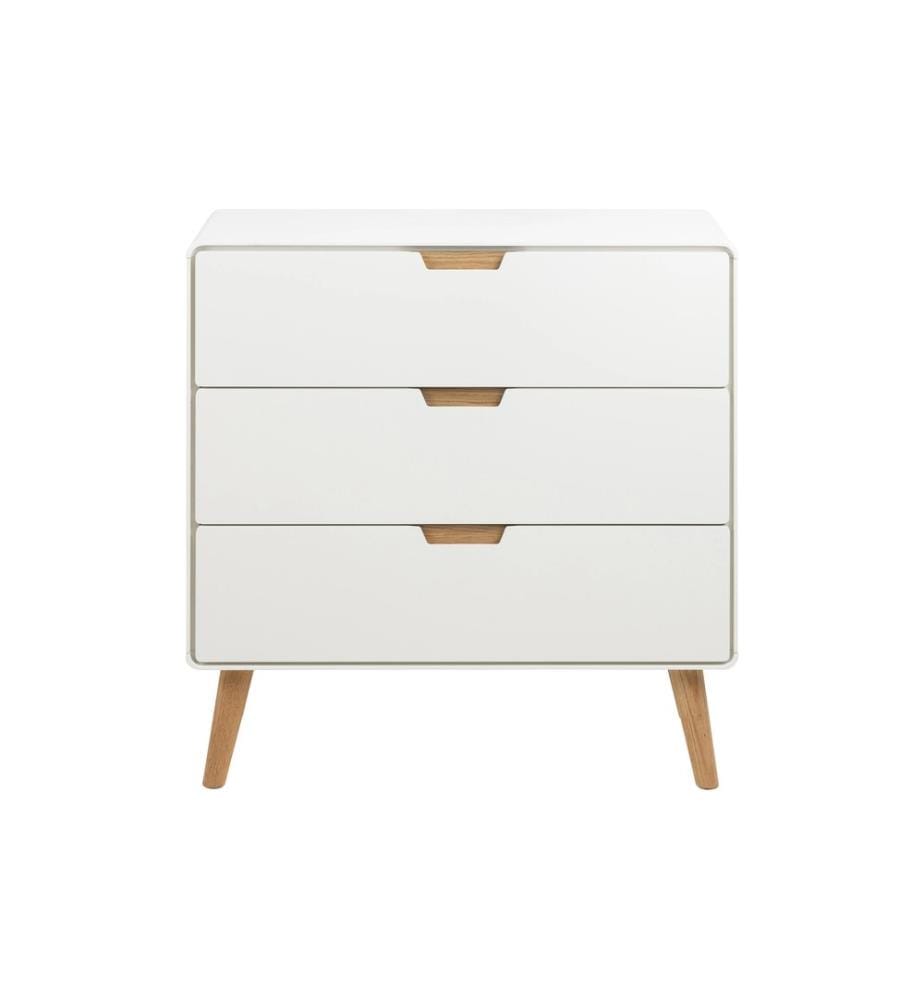 AC Design - Kommode Lowell 80 x 80 cm, Weiss