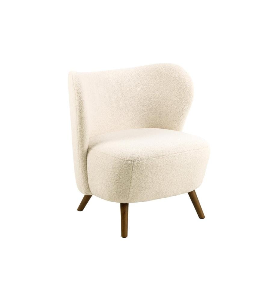 AC Design - Sessel Crosby Holz/Textil, Cream