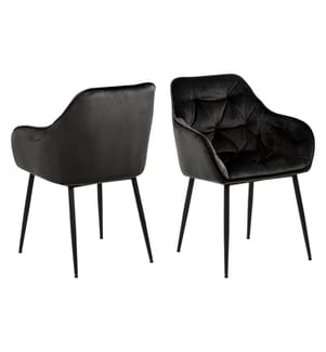 AC Design - Stuhl Brooke, 2 Stück Graubraun