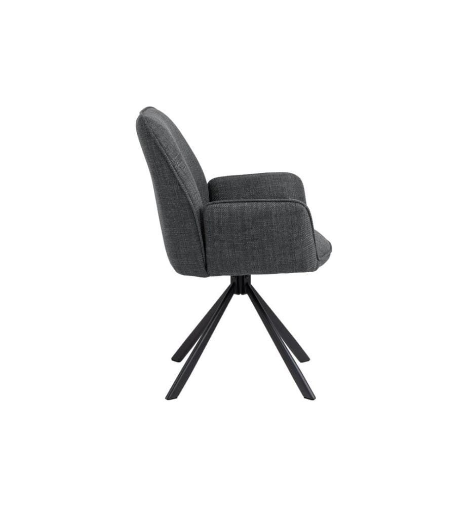AC Design - Stuhl Glenda, 2 Stück, Dunkelgrau