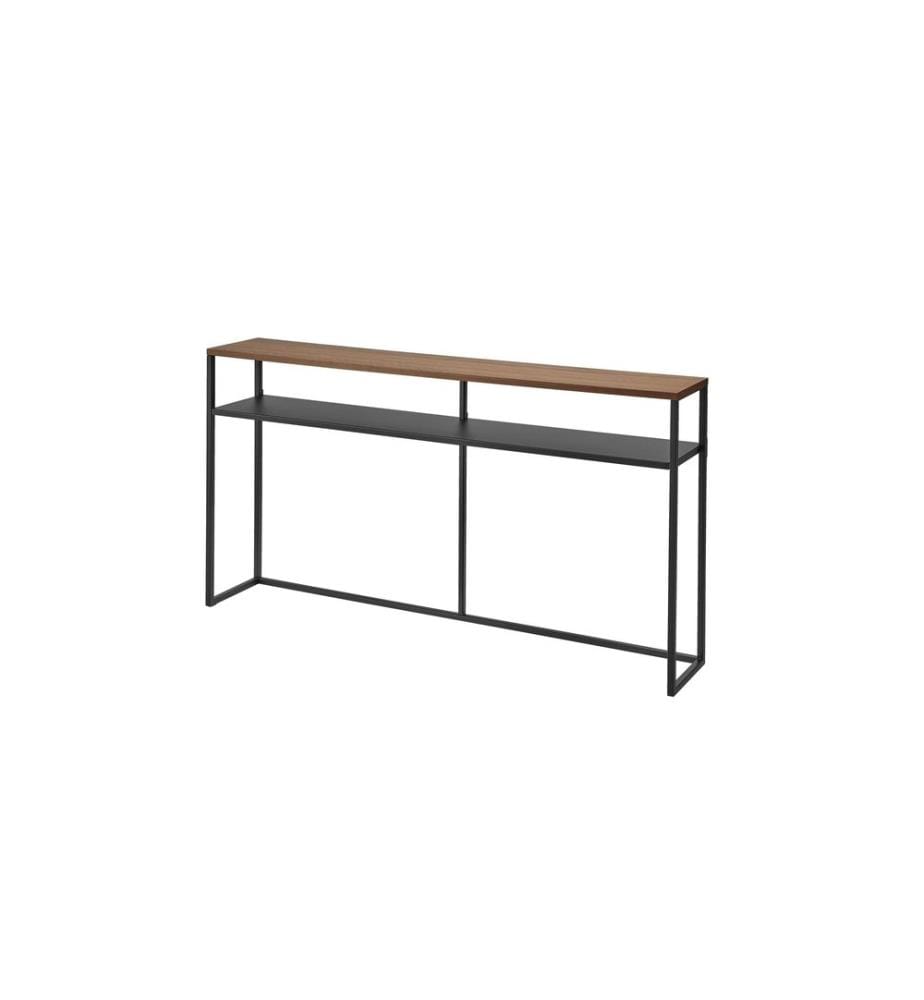 YAMAZAKI - Table console TOWER 126 x 65 cm, Noir